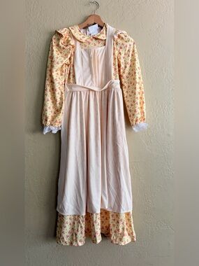 California Costumes Yellow Floral Dress with Pink Apron